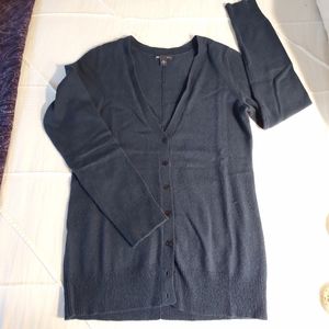 EUC Gap 100% cashmere long cardigan, navy, size S